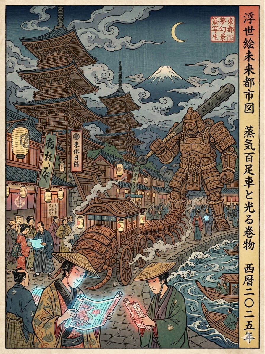 Edo-period Ukiyo-e Reinterpretation
